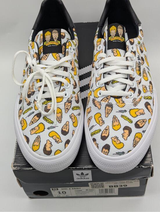 Adidas Beavis and Butthead x 3MC Vulc Cloud White Mens Size 10 Collab Shoes New main image 8